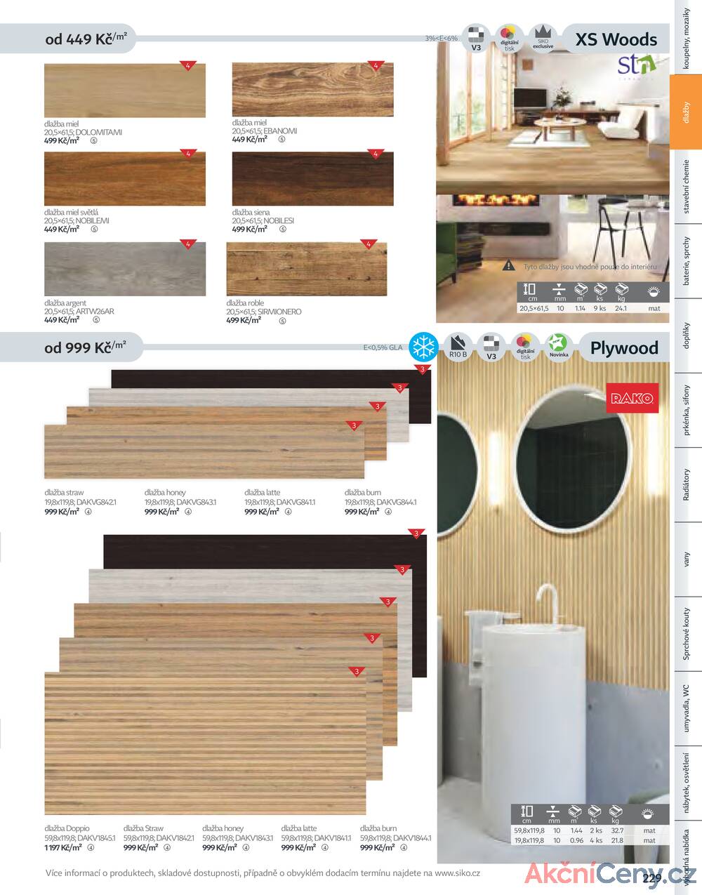 Leták Siko koupelny
platný do 31.12.2025 - strana 229