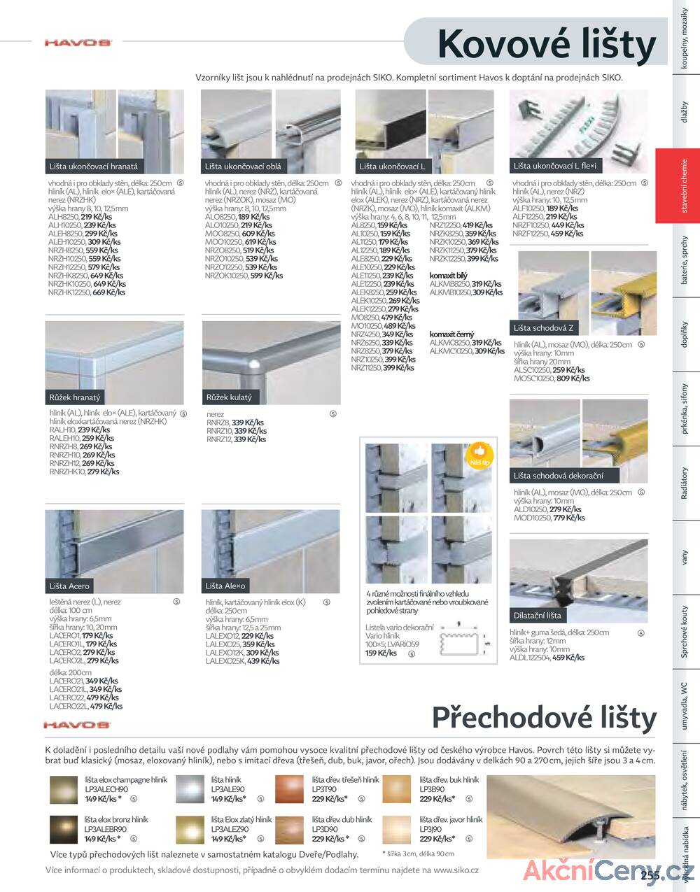 Leták Siko koupelny
platný do 31.12.2025 - strana 255