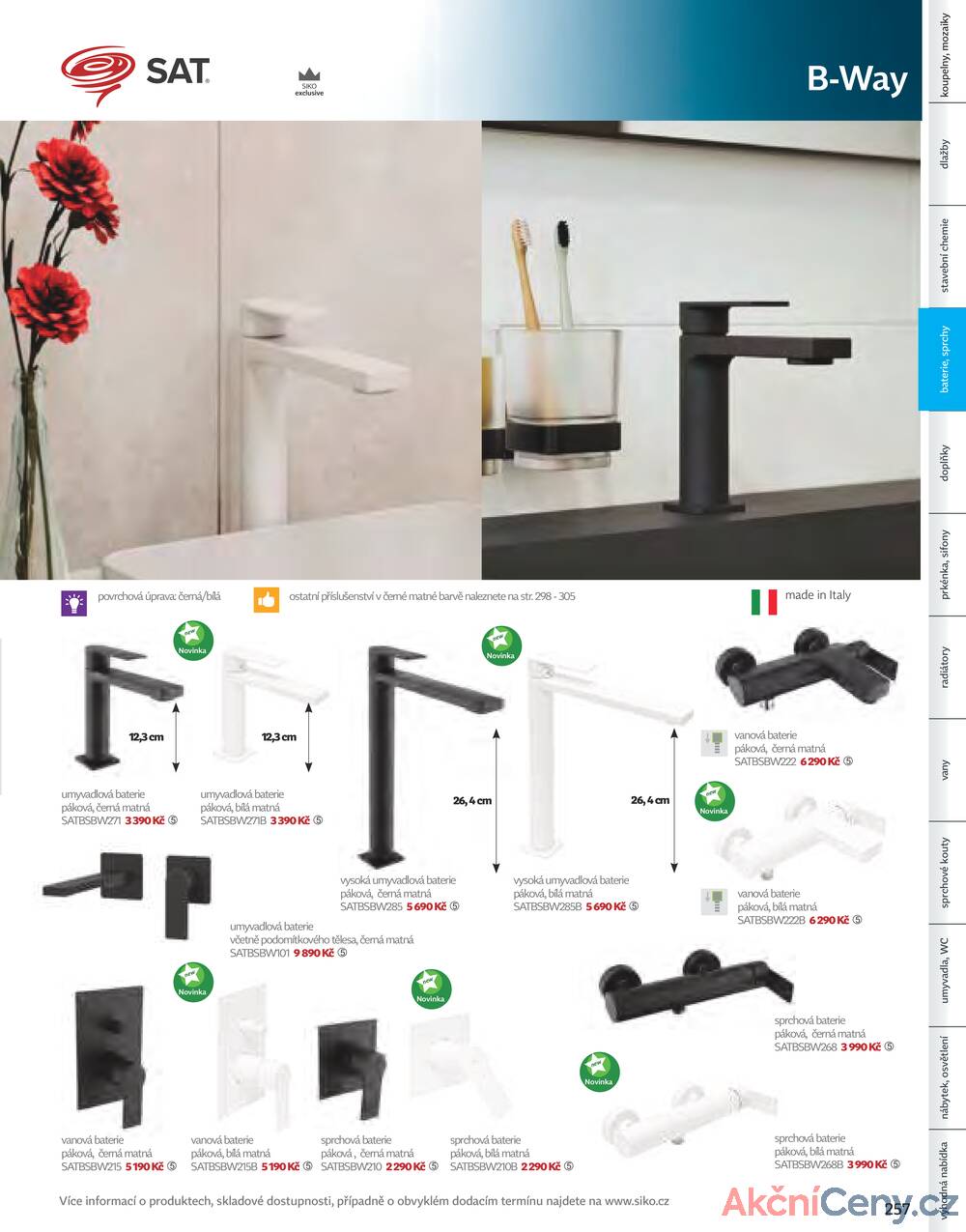 Leták Siko koupelny
platný do 31.12.2025 - strana 257