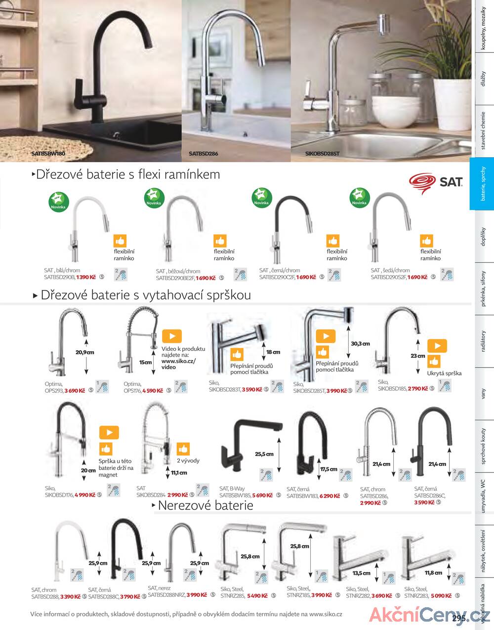 Leták Siko koupelny
platný do 31.12.2025 - strana 295