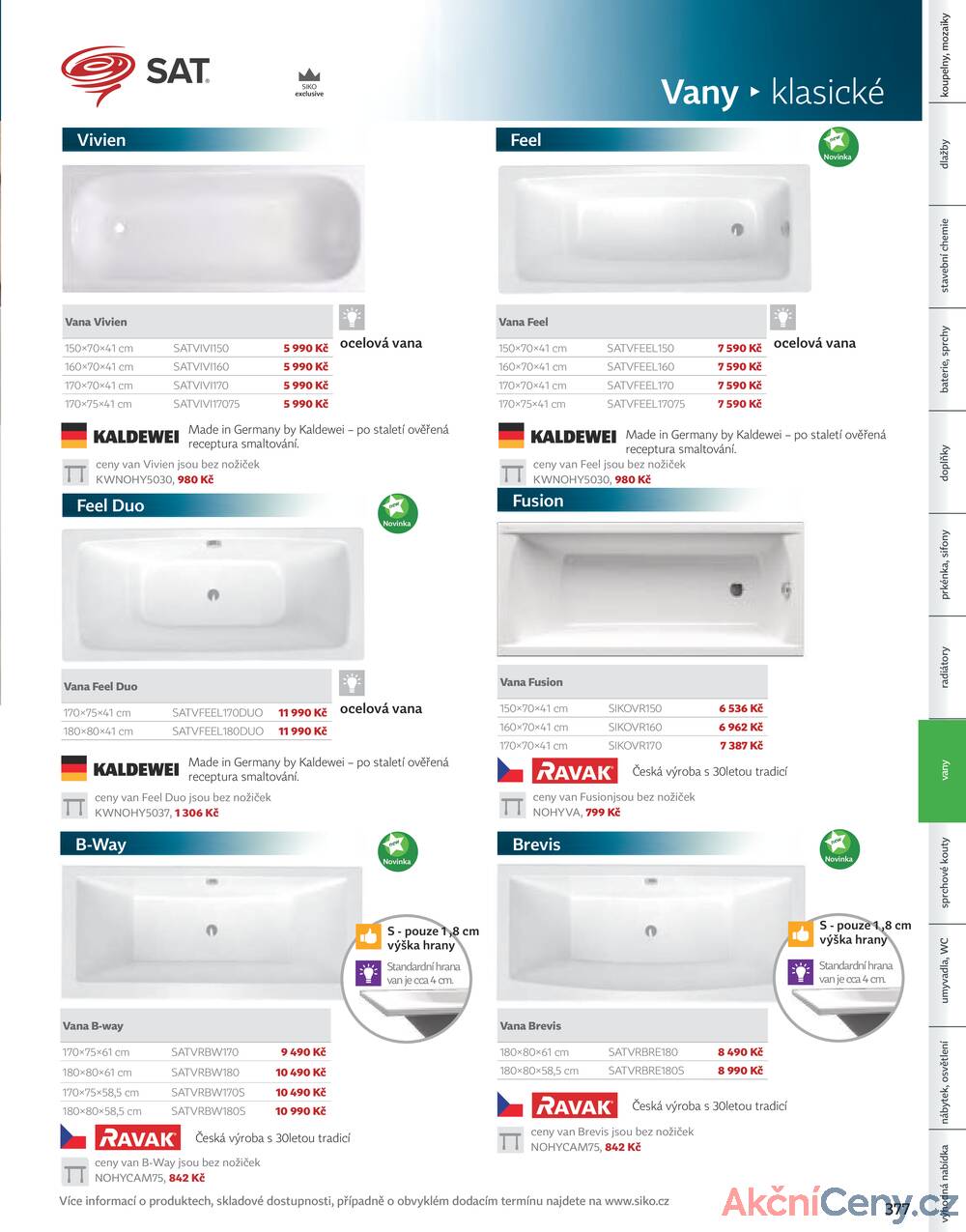 Leták Siko koupelny
platný do 31.12.2025 - strana 379