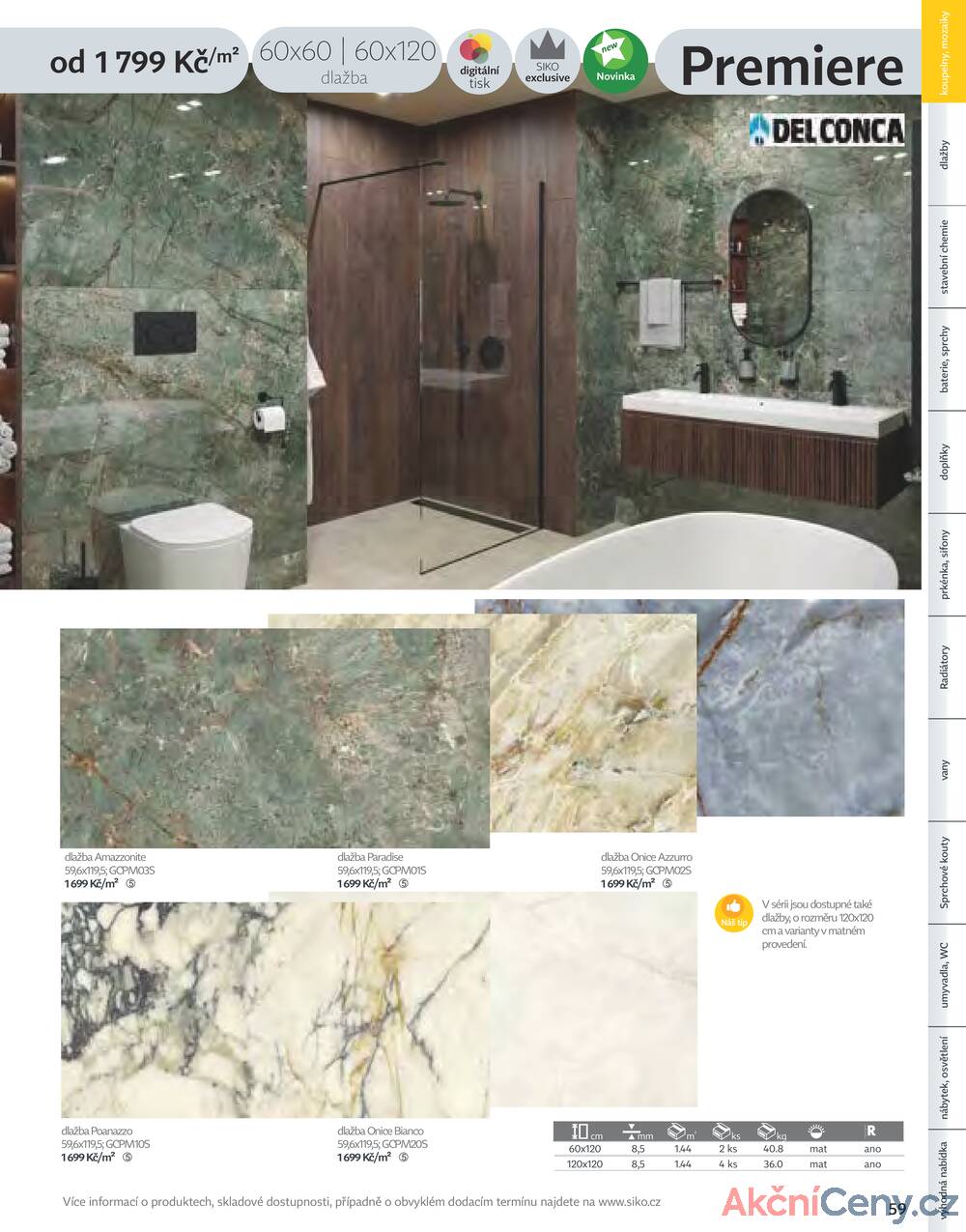 Leták Siko koupelny
platný do 31.12.2025 - strana 59