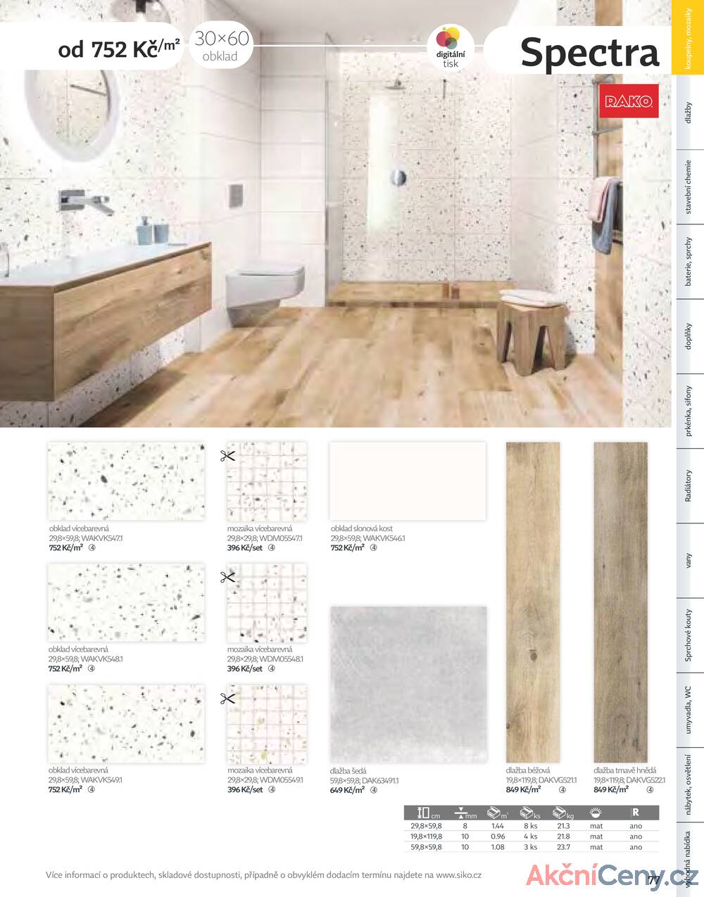 Leták Siko koupelny
platný do 31.12.2025 - strana 77