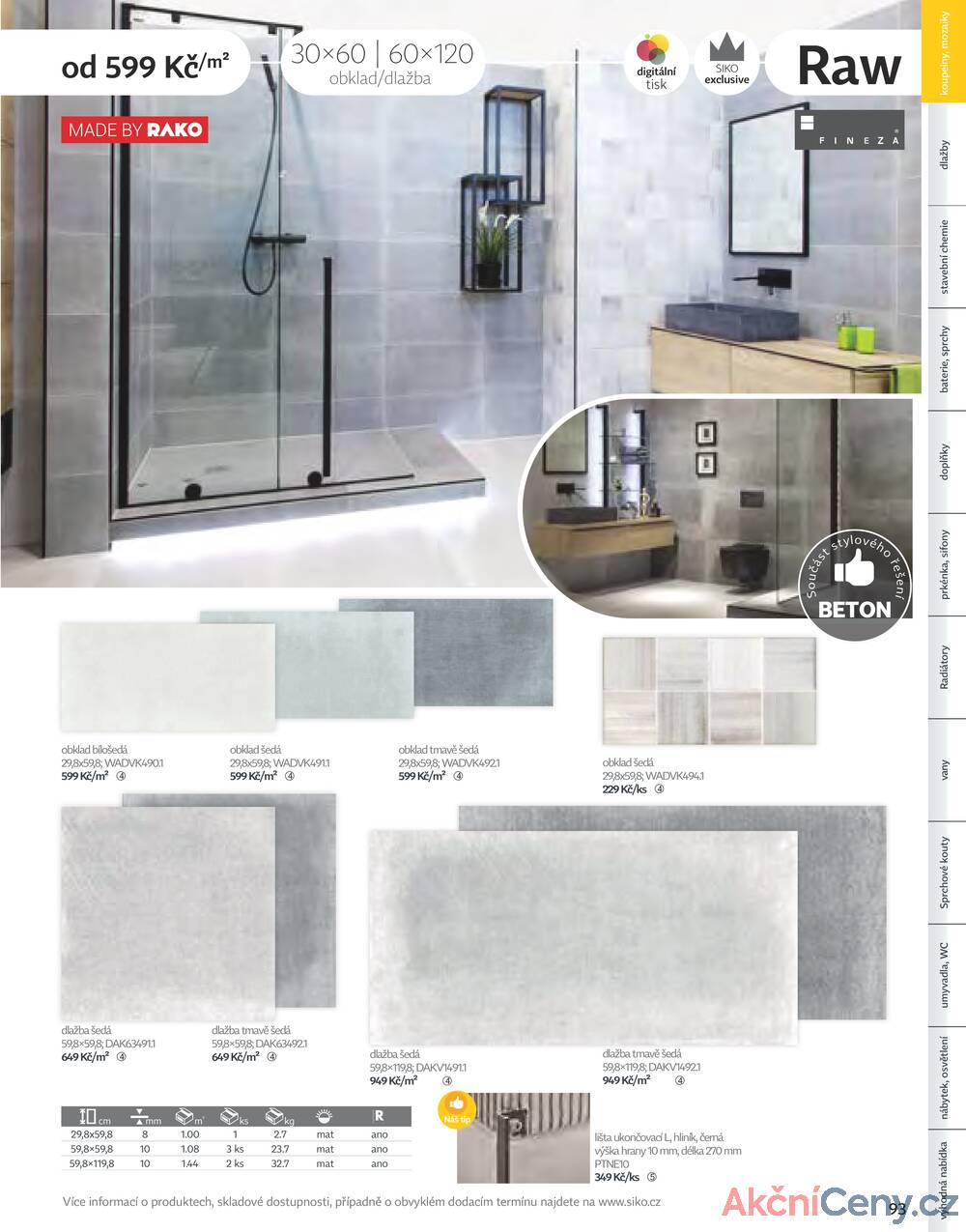 Leták Siko koupelny
platný do 31.12.2025 - strana 93
