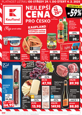 Leták Kaufland 29.1. - 4.2. - Kaufland - Louny