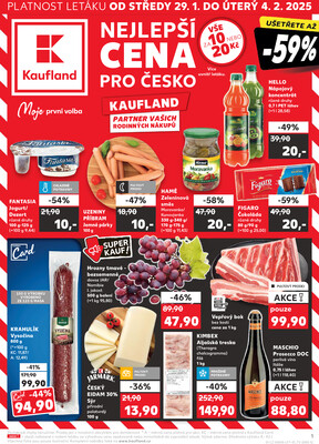 Leták Kaufland 29.1. - 4.2. - Kaufland - Hodonín (Konečná)