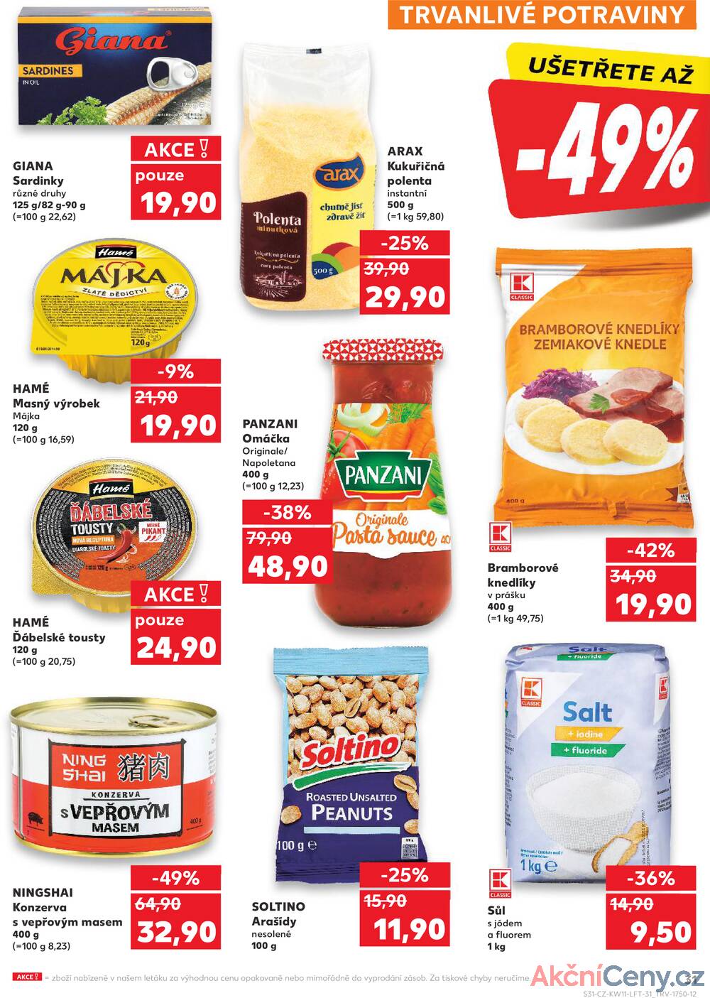 Leták Kaufland - Kaufland 12.3. - 18.3. - Kaufland - Teplice (Čs. Dobrovolců) - strana 31