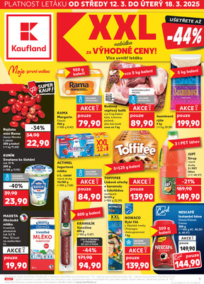 Leták Kaufland 12.3. - 18.3. - Kaufland - Hodonín (Dvořákova)