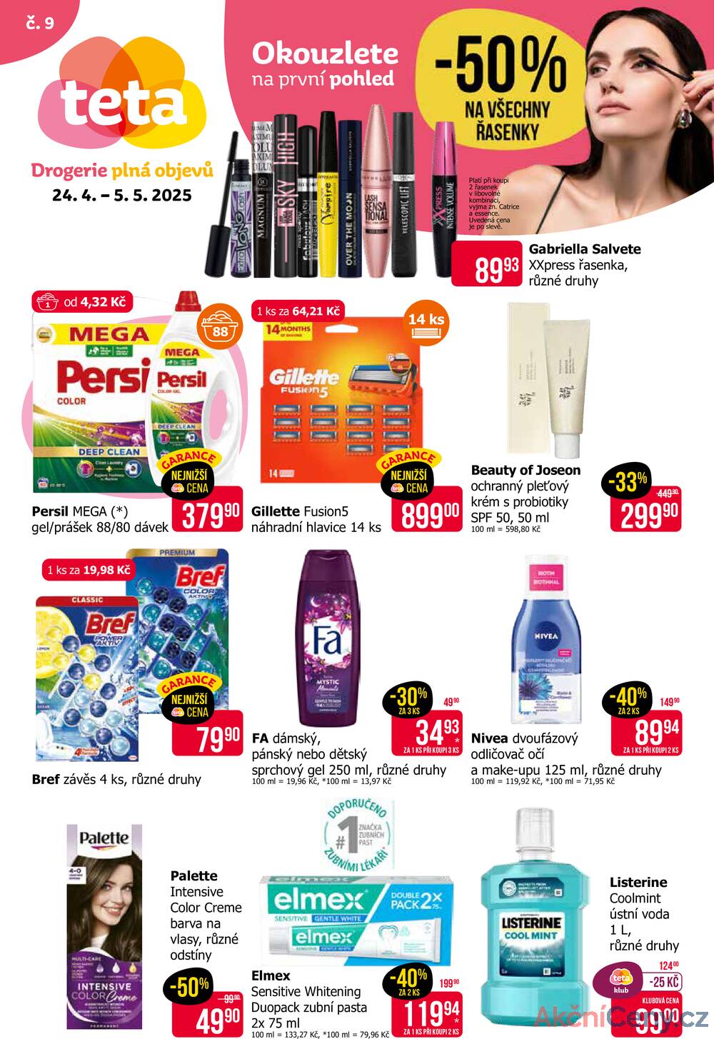 Leták Teta drogerie - Teta drogerie od 24.4. do 5.5.2025 - strana 1 Leták Teta drogerie - Teta drogerie od 24.4. do 5.5.2025 - strana 1