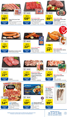 Tesco malé hypermarkety od 30.4. do 6.5.2025