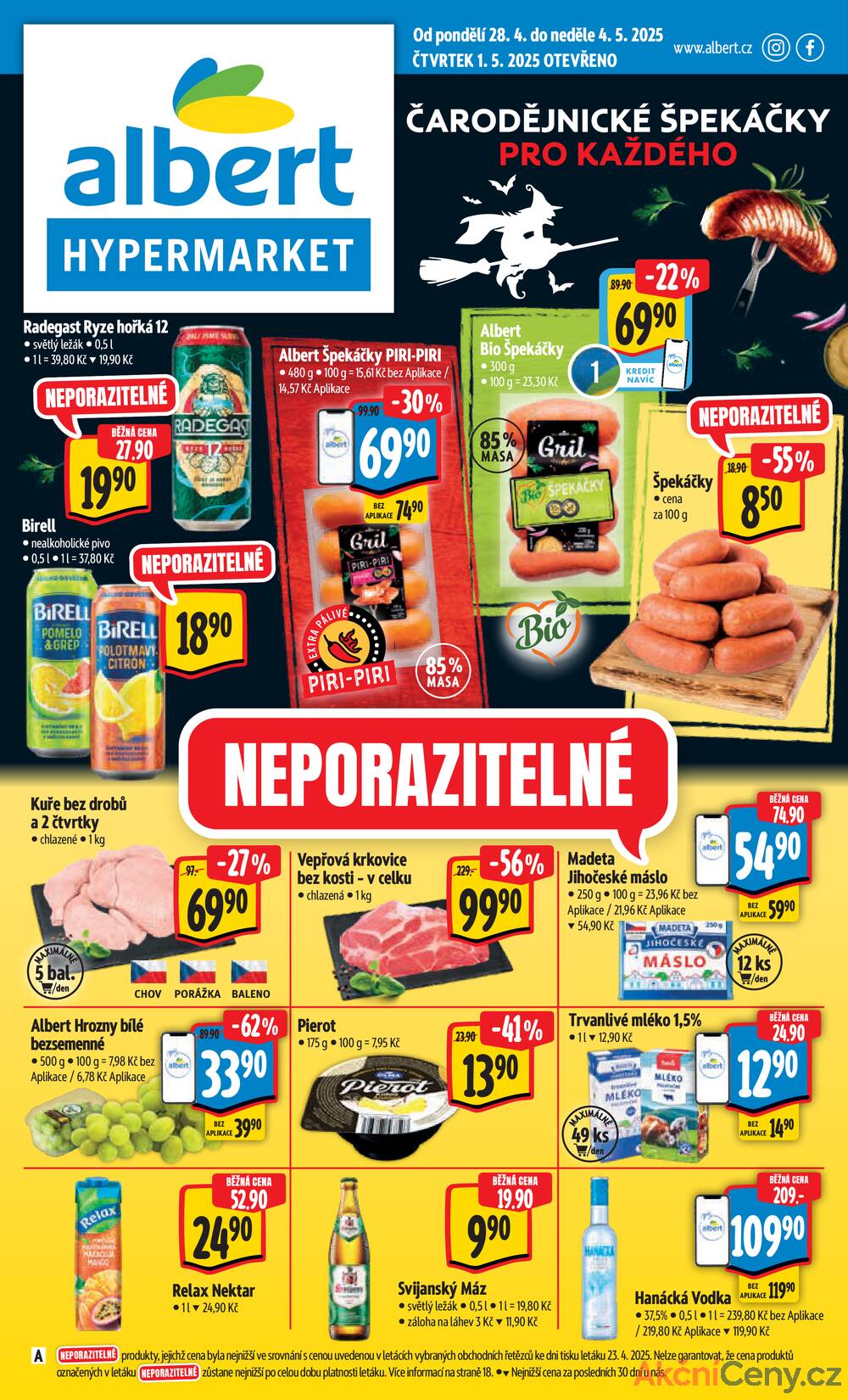 Leták Albert - Albert Hypermarket Jihomoravský od 28.4. do 4.5.2025 - strana 1