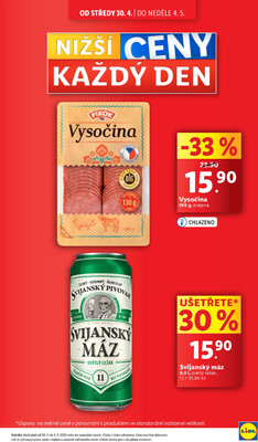Lidl Čtvrtek od 1.5. do 4.5.2025