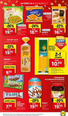 Lidl Čtvrtek od 1.5. do 4.5.2025