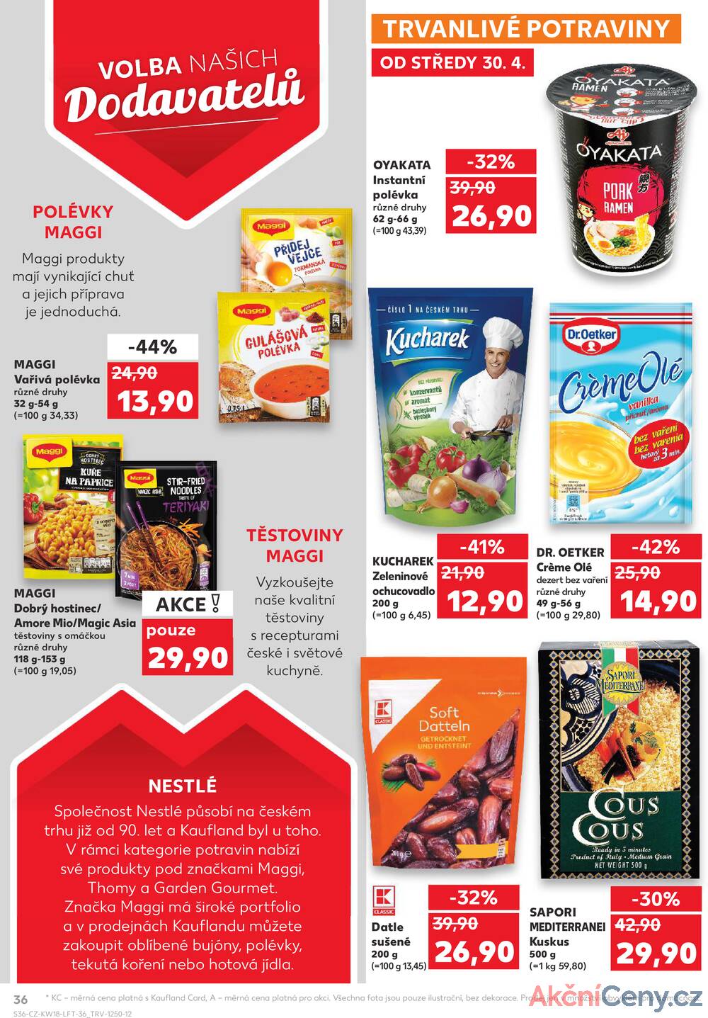 Leták Kaufland - Kaufland 30.4. - 6.5. - Kaufland - Praha 3 (Jarov) - strana 36