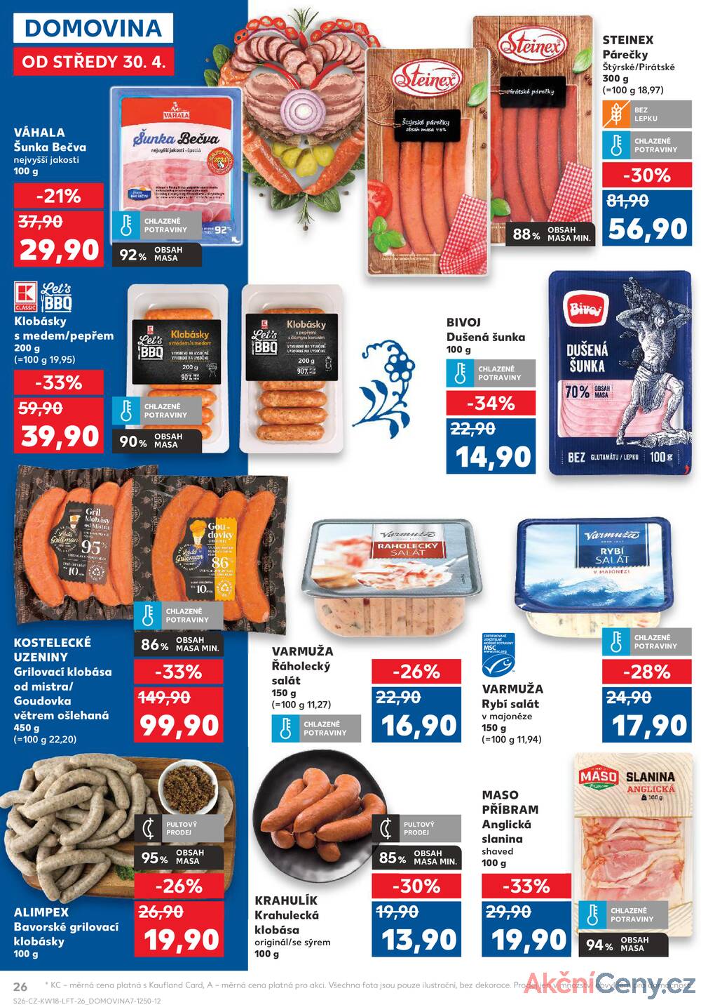 Leták Kaufland - Kaufland 30.4. - 6.5. - Kaufland - Praha 12 (Modřany) - strana 26
