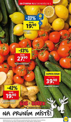 Lidl Čtvrtek od 15.5. do 18.5.2025