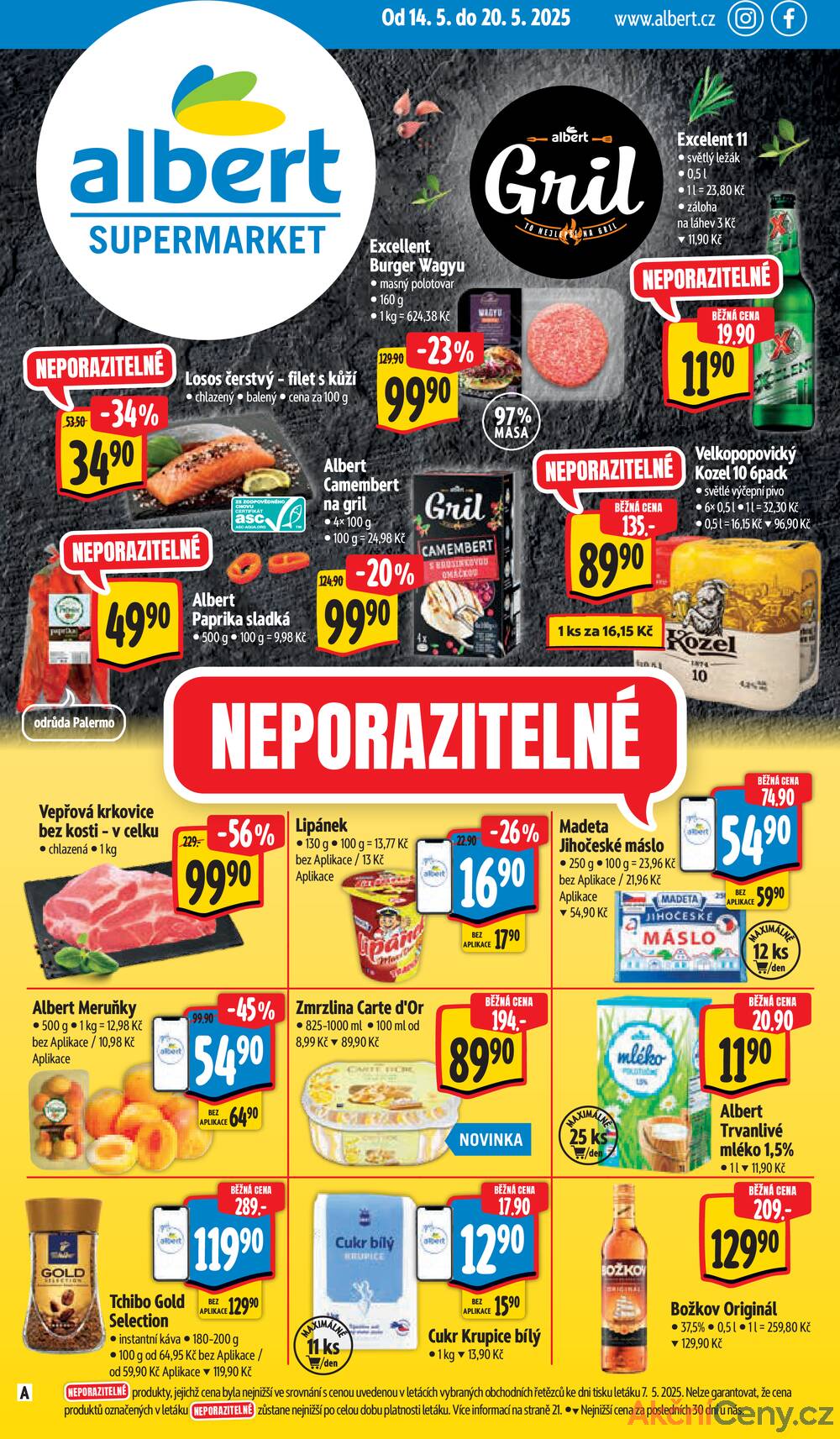 Leták Albert - Albert Supermarket Jihomoravský od 14.5. do 20.5.2025 - strana 1