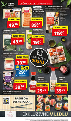 Lidl Čtvrtek od 22.5. do 25.5.2025