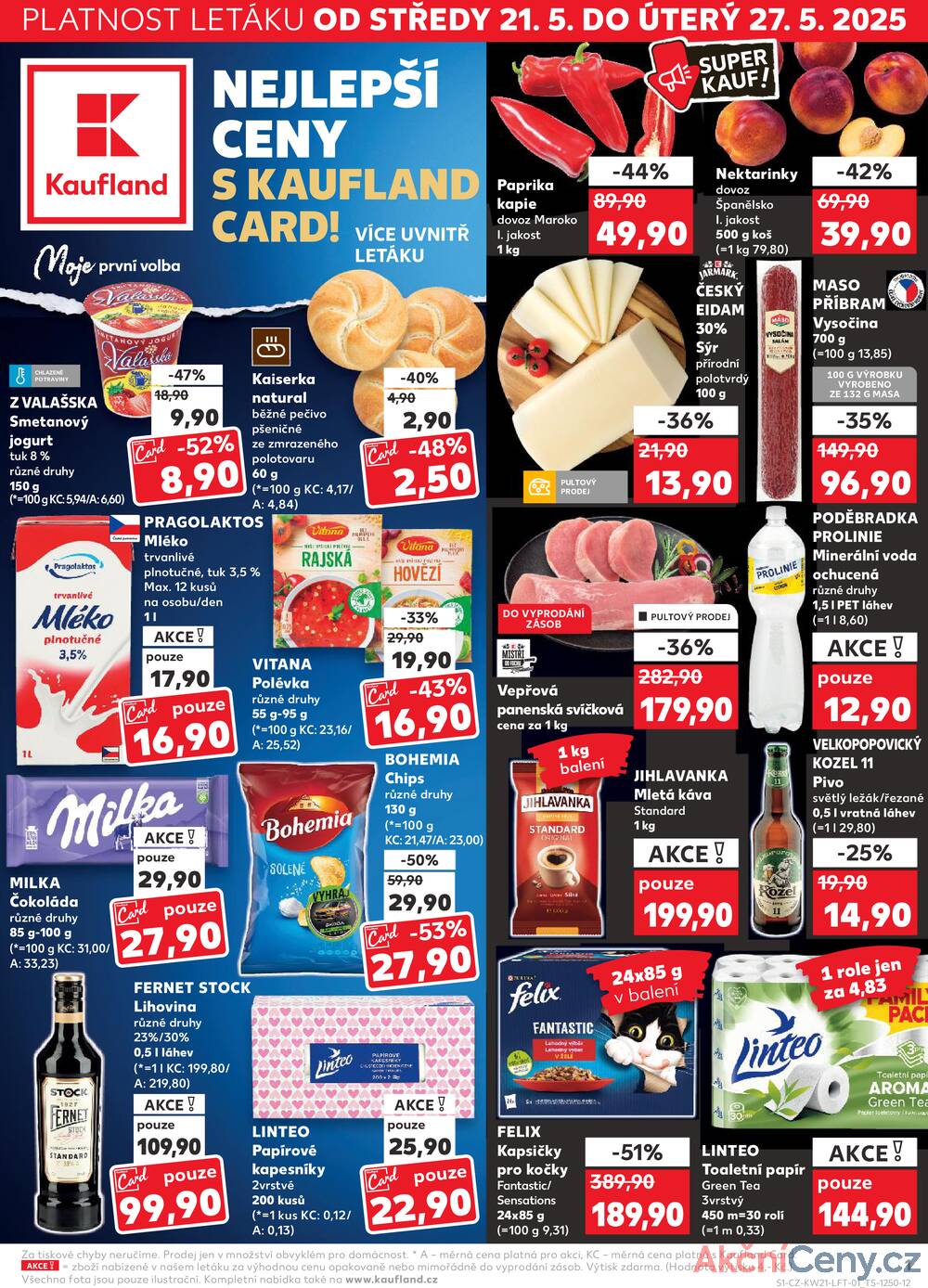Leták Kaufland - Kaufland 21.5. - 27.5. - Kaufland - Varnsdorf - strana 1
