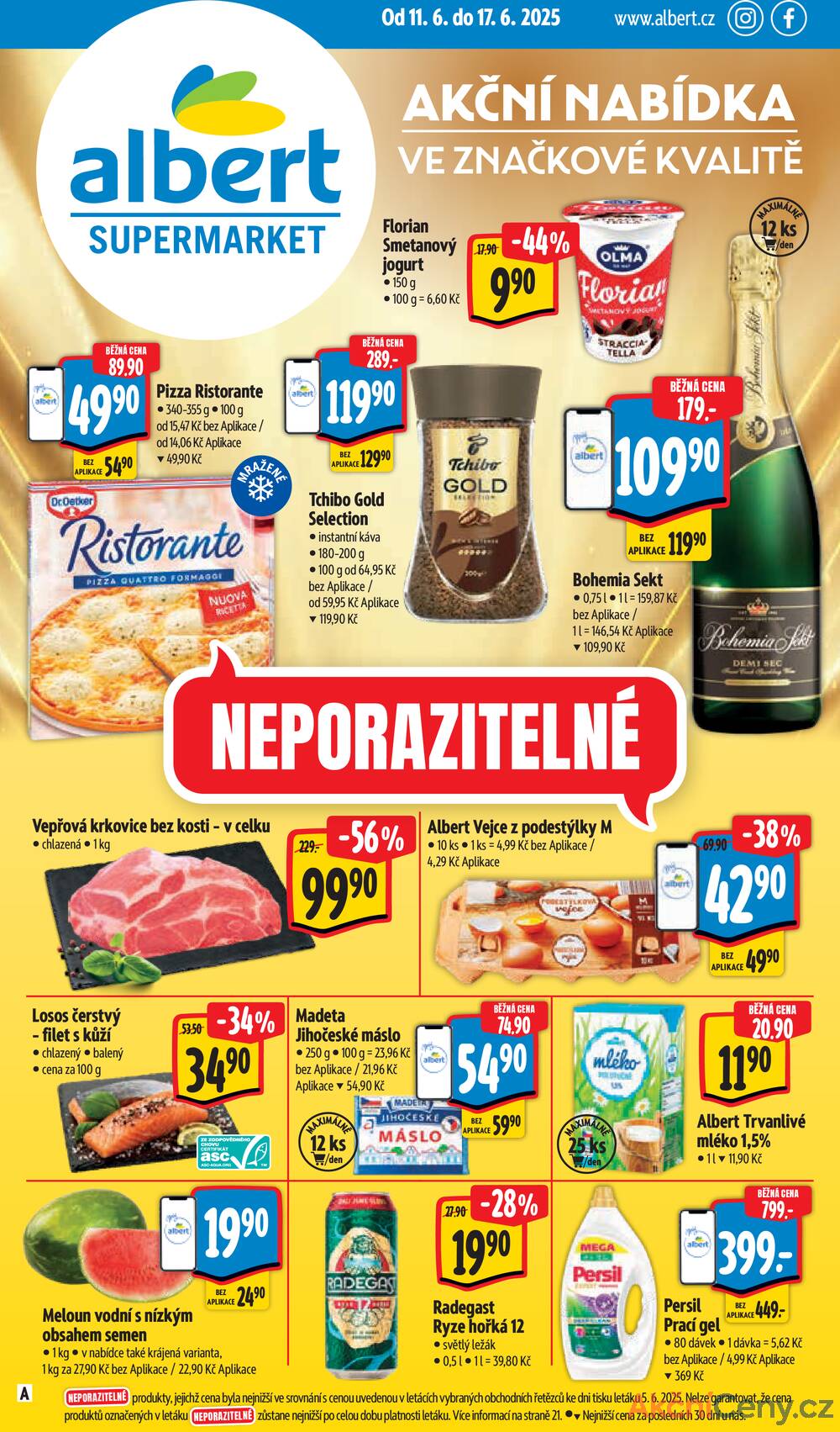 Leták Albert - Albert Supermarket Jihomoravský od 11.6. do 17.6.2025 - strana 1