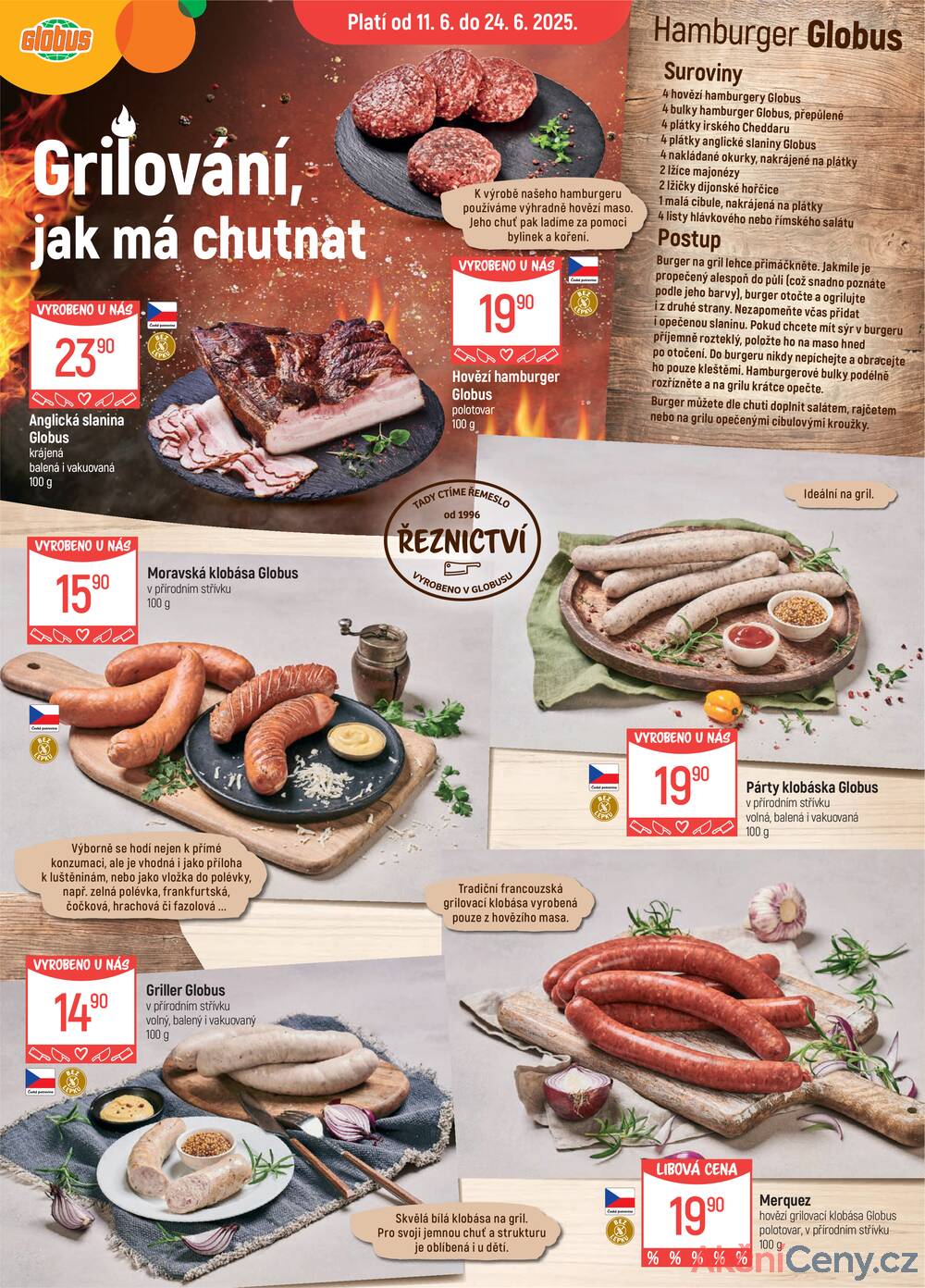 Leták Globus - Akční leták Globus 11.6. - 24.6.2025 - Globus Jenišov u Karlových Varů - strana 1