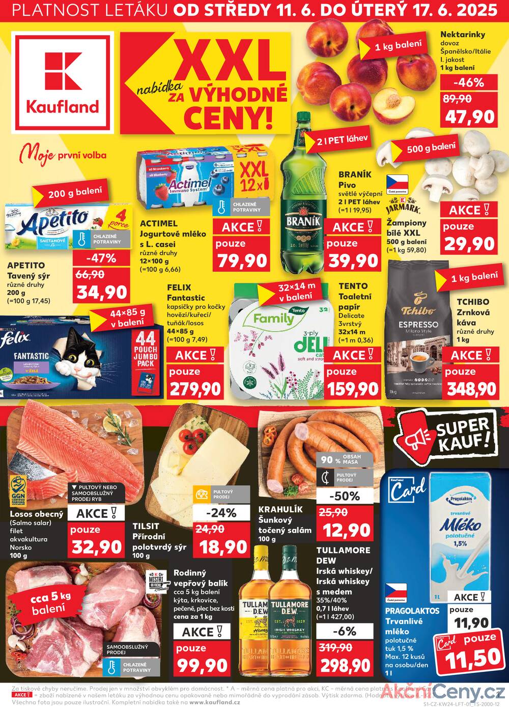 Leták Kaufland - Kaufland 11.6. - 17.6. - Kaufland - Praha 6 (Vypich) - strana 1