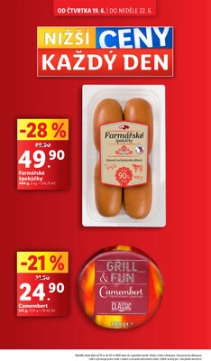 Lidl Čtvrtek od 19.6. do 22.6.2025