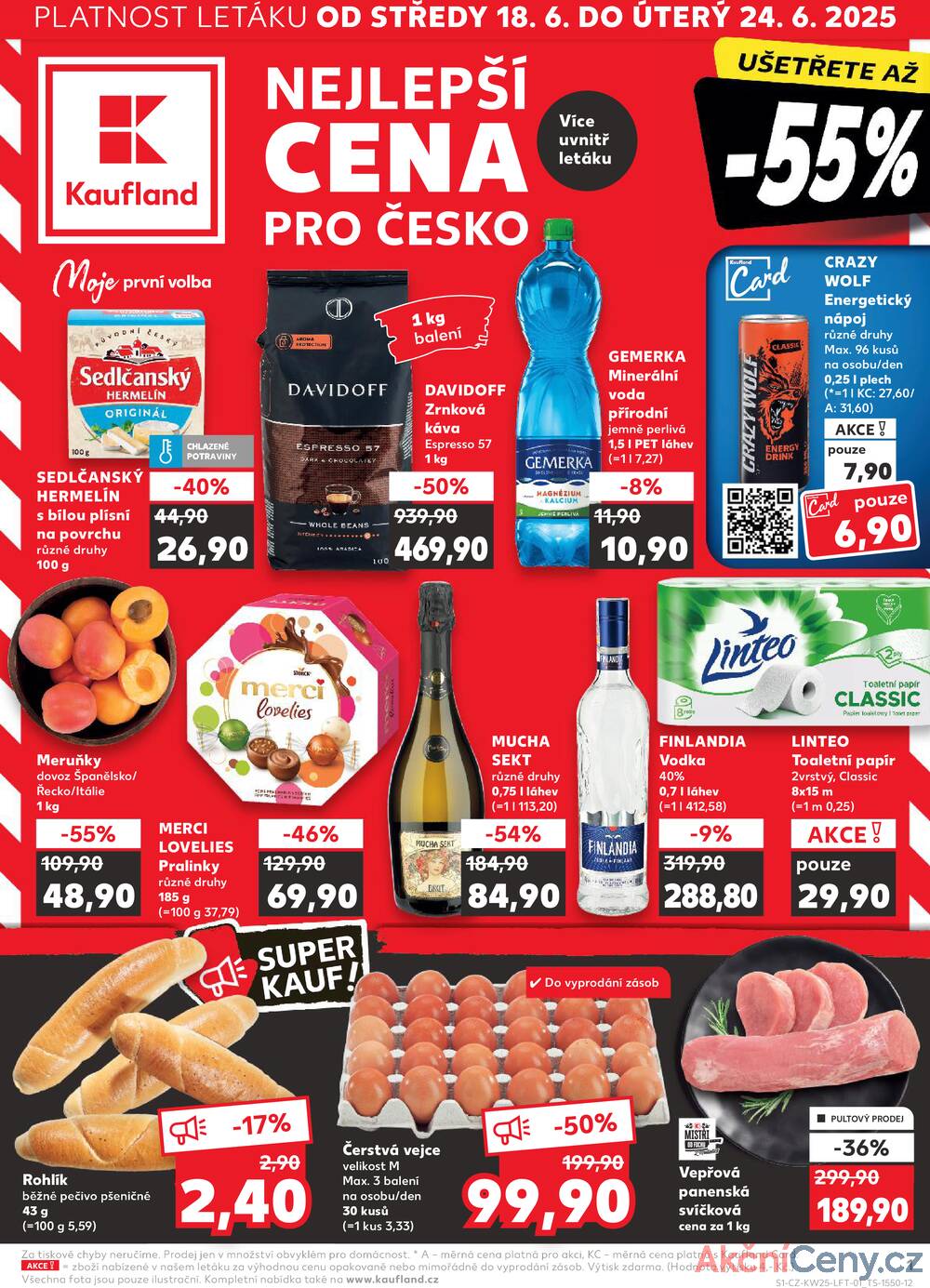 Leták Kaufland - Kaufland 18.6. - 24.6. - Kaufland Praha-Barrandov - strana 1