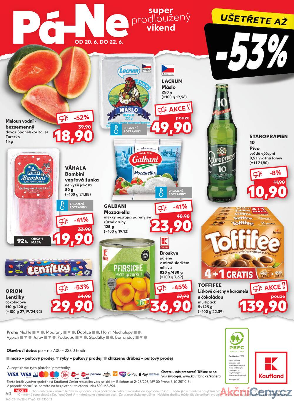 Leták Kaufland - Kaufland 18.6. - 24.6. - Kaufland Praha-Barrandov - strana 60