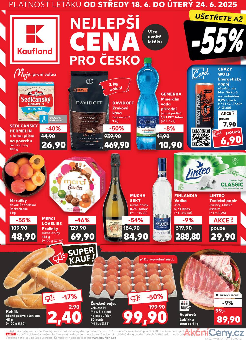 Leták Kaufland - Kaufland 18.6. - 24.6. - Kaufland - Ostrava - Moravská Ostrava - strana 1
