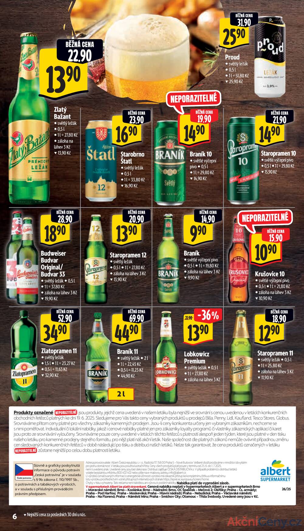 Leták Albert - Albert Supermarket od 25.6. do 1.7.2025 - strana 6