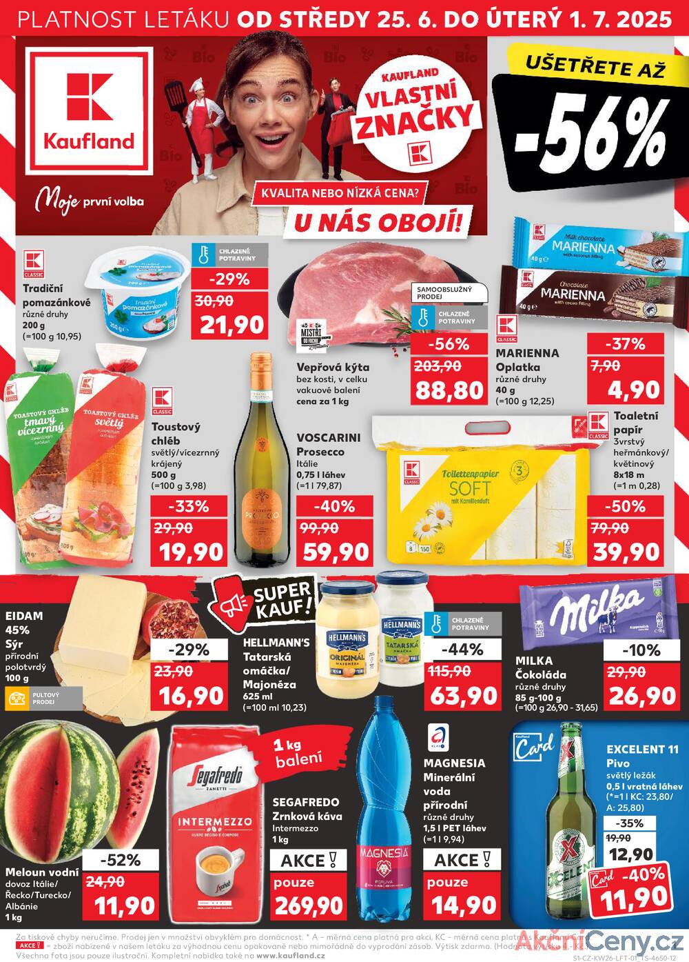 Leták Kaufland - Kaufland 25.6. - 1.7. - Kaufland - Blansko - strana 1