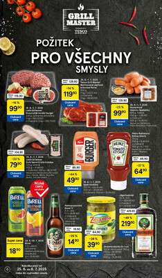 Tesco supermarkety od 25.6. do 1.7.2025