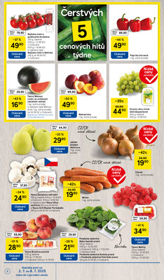 Tesco malé hypermarkety od 2.7. do 8.7.2025