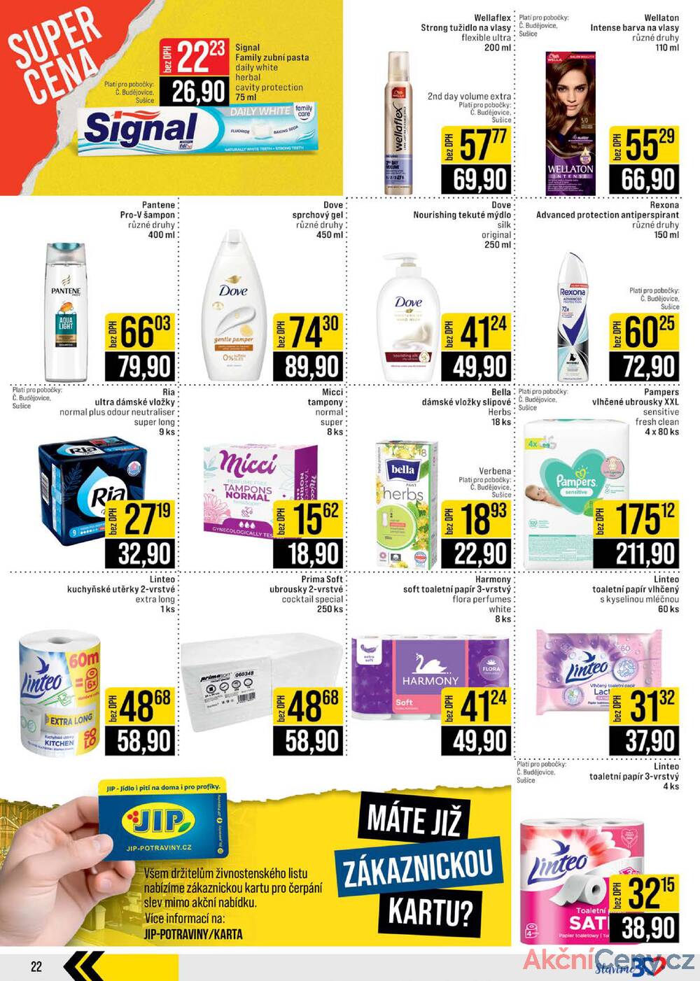 Leták JIP - JIP Cash & Carry České Budějovice, Most, Náchod, Polička, Sušice a Svoboda nad Úpou od 25.6. do 1.7.2025 - strana 22