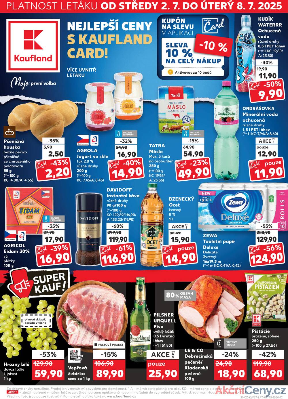 Leták Kaufland - Kaufland 2.7. - 8.7. - Kaufland - Čáslav - strana 1