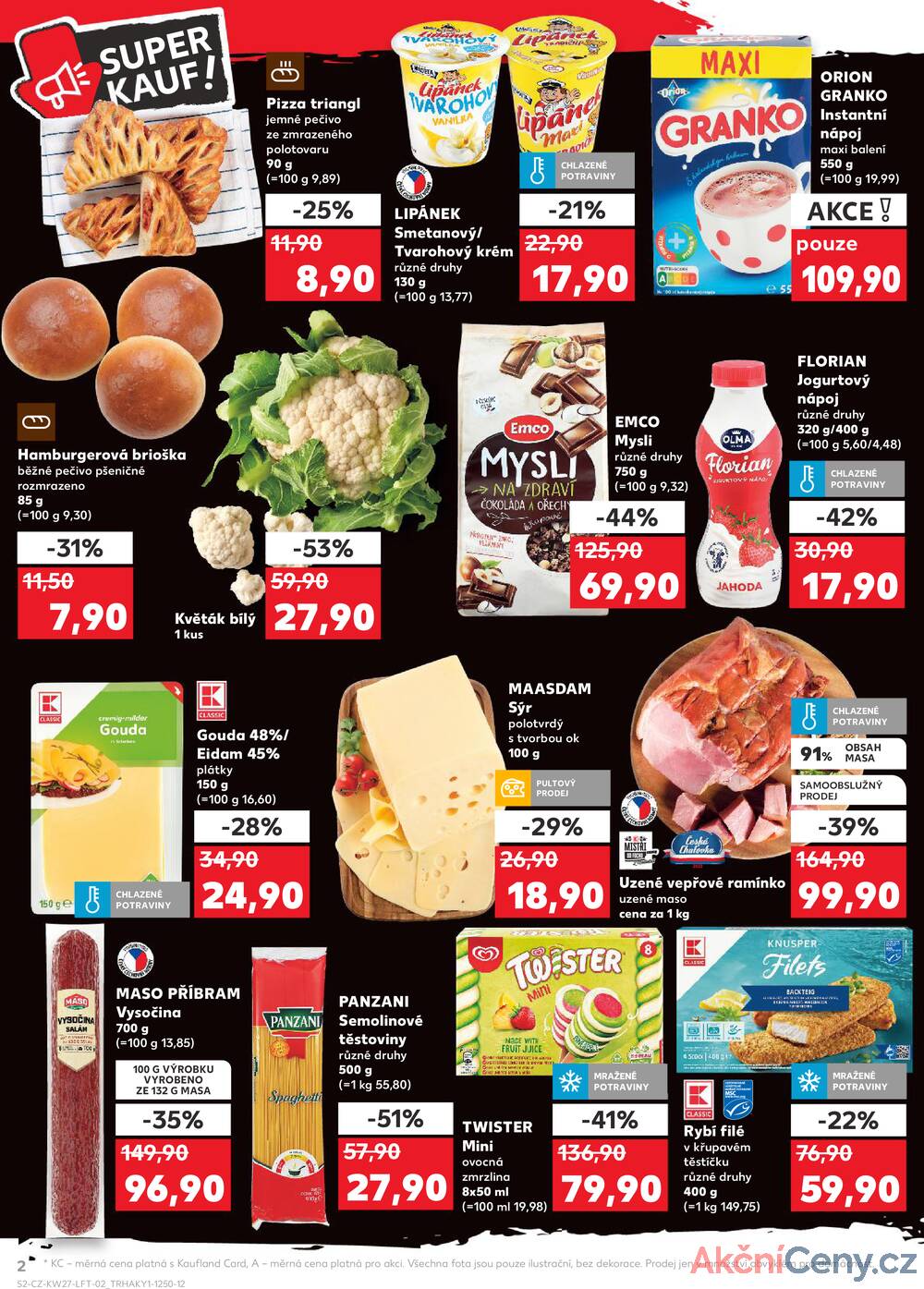 Leták Kaufland - Kaufland 2.7. - 8.7. - Kaufland - Praha - Horní Měcholupy - strana 2