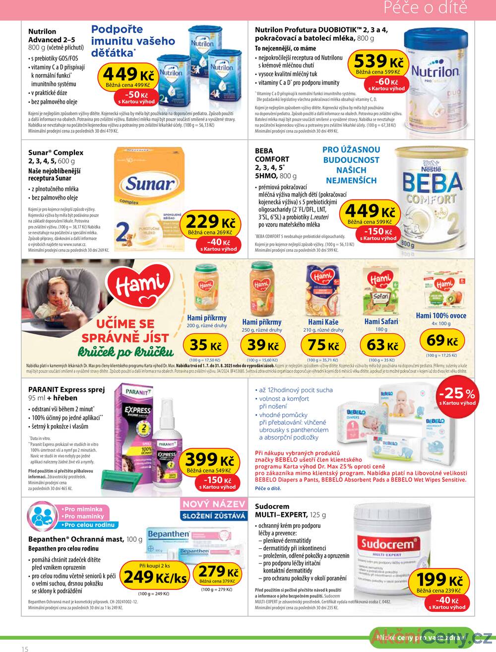 Leták Dr.Max - Dr.Max od 1.7. do 31.8.2025 - strana 15 Leták Dr.Max - Dr.Max od 1.7. do 31.8.2025 - strana 15