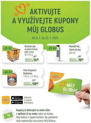 Akční leták Globus 9.7. - 15.7.2025 - Globus Praha - Centrum Černý Most
