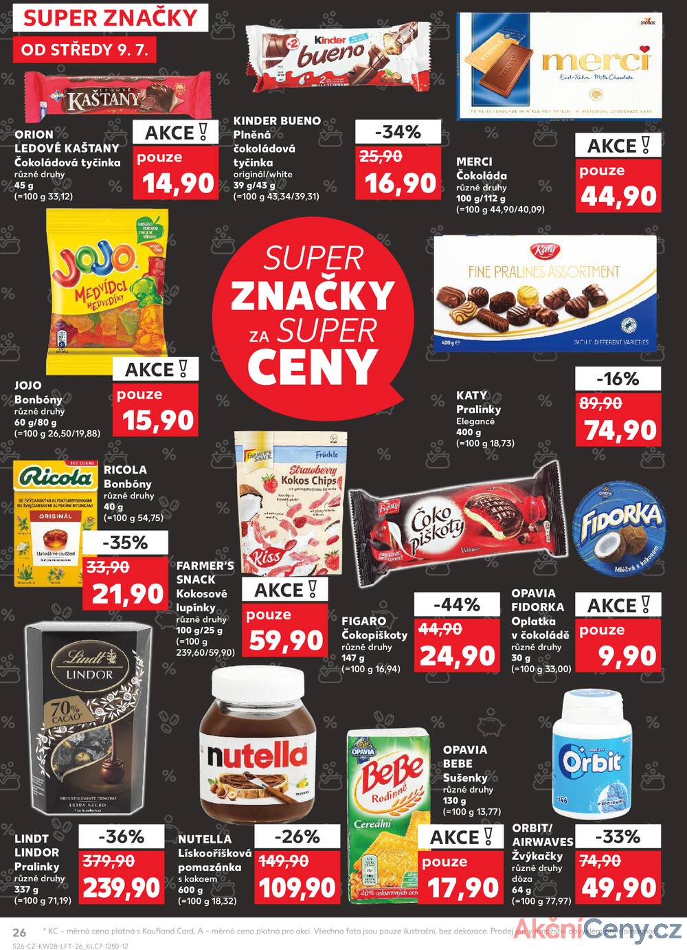 Leták Kaufland - Kaufland 9.7. - 15.7. - Kaufland - Plzeň (Sukova) - strana 26