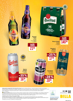 Billa katalog Pivo od 16.7. do 30.9.2025