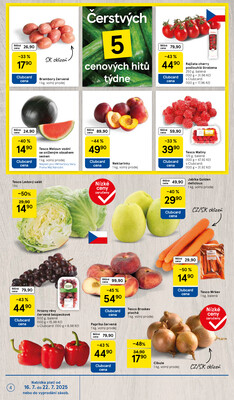 Tesco malé hypermarkety od 16.7. do 22.7.2025