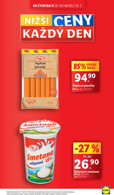 Lidl Čtvrtek od 17.7. do 20.7.2025