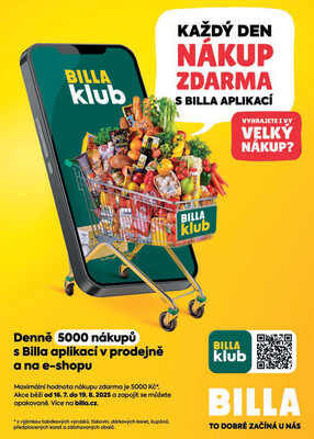 Billa  od 16.7. do 22.7.2025
