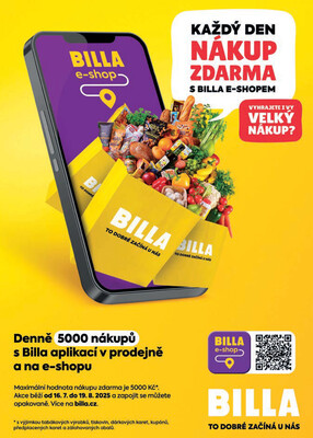 Billa  od 16.7. do 22.7.2025
