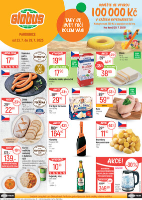 Akční leták Globus 23.7. - 29.7.2025 - Globus Pardubice