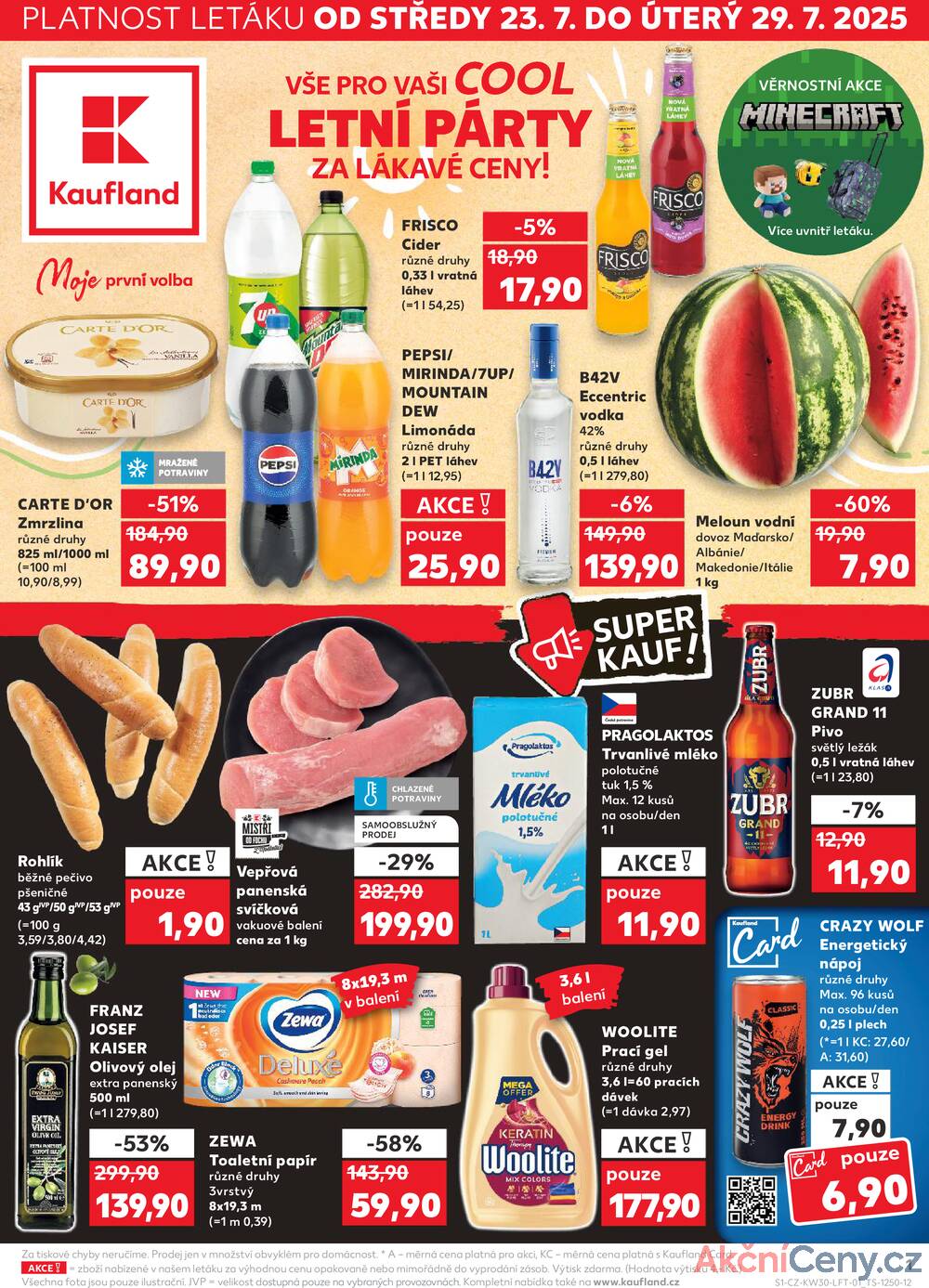 Leták Kaufland - Kaufland 23.7. - 29.7. - Kaufland - Mladá Boleslav - strana 1