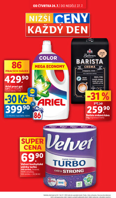 Lidl Čtvrtek od 24.7. do 27.7.2025