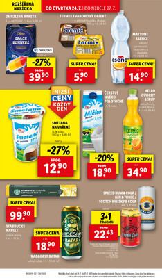 Lidl Čtvrtek od 24.7. do 27.7.2025