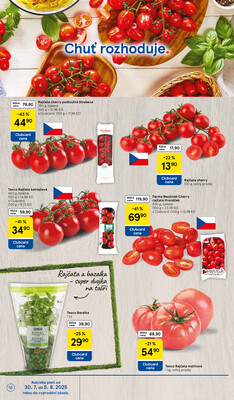 Tesco malé hypermarkety od 30.7. do 5.8.2025
